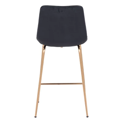 Chelles Counter Height Barstool Chair Black - ZM Home 3 Chelles Counter Height Barstool Chair Black - ZM Home - Image 3