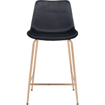 Chelles Counter Height Barstool Chair Black - ZM Home 2 Chelles Counter Height Barstool Chair Black - ZM Home - Image 2
