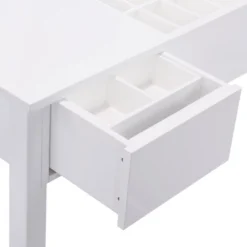 Tangkula 2 Drawers Make-up Mirror Set Vanity Dressing Table Flip-type Desktop With Stool 14 Tangkula 2 Drawers Make-up Mirror Set Vanity Dressing Table Flip-type Desktop With Stool -Baxton Studio Store GUEST b561c74d ba85 438b b46c c15e5e329fa5