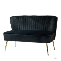 Velvet Nicolas Loveseat Sofa | Karat Home -Baxton Studio Store GUEST b62218a9 5e28 4215 8b37 5e50cb00cd7e