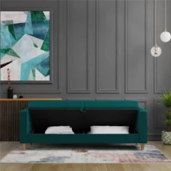 Liberty Futon With Storage - CosmoLiving By Cosmopolitan -Baxton Studio Store GUEST b6f9ad31 d3b4 4a79 b6cb 9c80b1950761