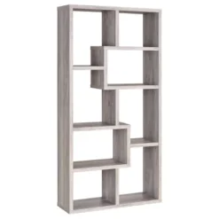 70.75" Theo 8 Shelf Bookcase - Coaster 18 70.75" Theo 8 Shelf Bookcase - Coaster -Baxton Studio Store GUEST b72e0d79 6d26 4534 87e9 91b6cba549d3