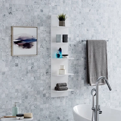 47" X 11.7" Wide Vertical Column Wall Shelf - Danya B. 2 47" X 11.7" Wide Vertical Column Wall Shelf - Danya B. - Image 2