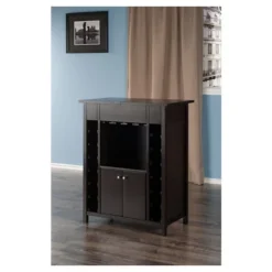 Yukon Wine Cabinet Wood/Espresso - Winsome -Baxton Studio Store GUEST b80c8ee5 d94d 407f 8d91 e28c6cec5c6c