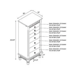 Tierra Contemporary Jewelry Armoire Merlot Brown - Powell Company -Baxton Studio Store GUEST b8b58836 48e4 41ae 9c96 317107c9c6ea