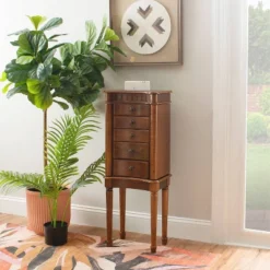 Kasey Jewelry Armoire Walnut - Powell Company 22 Kasey Jewelry Armoire Walnut - Powell Company -Baxton Studio Store GUEST ba4e9998 483a 42dd 8b51 963a419d108c