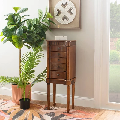 Kasey Jewelry Armoire Walnut - Powell Company 10 Kasey Jewelry Armoire Walnut - Powell Company - Image 10