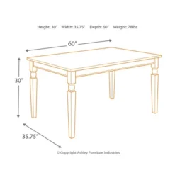 Whitesburg Rectangular Dining Room Table Wood/Brown/Cottage White - Signature Design By Ashley -Baxton Studio Store GUEST ba8f2c8b f376 42c5 96d8 6d6a9c1fc54c