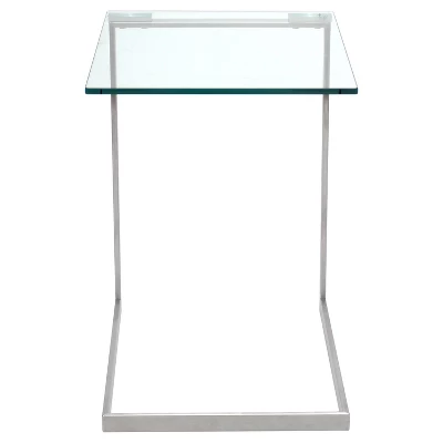 Zenn Glass End Table Clear - LumiSource 2 Zenn Glass End Table Clear - LumiSource - Image 2