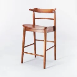 Kaysville Curved Back Wood Counter Height Barstool - Threshold™ Designed With Studio McGee -Baxton Studio Store GUEST baa82fbe ac12 4c2a 9ae3 99bba3e5e2ba