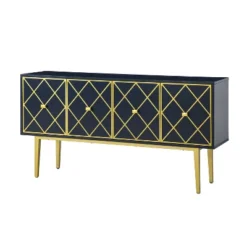 Fay 63'' Wide Modern Sideboard Cabinet With Metal Legs| KARAT HOME -Baxton Studio Store GUEST bb4e3308 3d8a 4dfb 808a 8f95d1b1110e