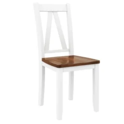 Farmhouse 6-Piece Wood Dining Table Set With Long Bench And 4 Dining Chairs-ModernLuxe 19 Farmhouse 6-Piece Wood Dining Table Set With Long Bench And 4 Dining Chairs-ModernLuxe -Baxton Studio Store GUEST bba684f4 8edd 4531 a4ce ab4ea248eece