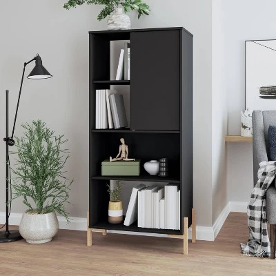 60.43" Bowery 5 Shelf Bookshelf - Manhattan Comfort 1 60.43" Bowery 5 Shelf Bookshelf - Manhattan Comfort
