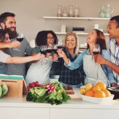 8-Bottle Rack - Space-Saving Tabletop Holder For Kitchen, Bar, And Dining Room - Free-Standing Modern Rack By Hastings Home -Baxton Studio Store GUEST bc26a42d ffd9 45d2 acef a56127074676