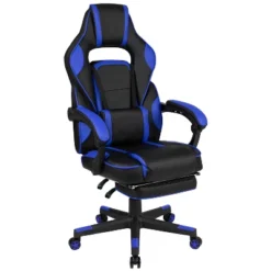 Flash Furniture X40 Gaming Chair Racing Ergonomic Computer Chair With Fully Reclining Back/Arms, Slide-Out Footrest, Massaging Lumbar -Baxton Studio Store GUEST bc380155 cd67 4437 9d09 e25217e22ed5