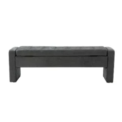 Jaime 55.1" Wide Storage Bench | ARTFUL LIVING DESIGN -Baxton Studio Store GUEST bcc0b4ad 82e2 46a5 8355 cb4aa61ff257