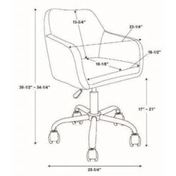 Rylen Office Chair - Linon -Baxton Studio Store GUEST bdc2f73c 572b 437b a12c 316199f74c13