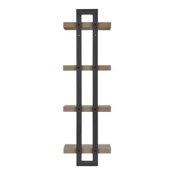 36" X 11" 4 Tier Ladder Bracket Floating Wall Shelf Unit - Danya B. 35 36" X 11" 4 Tier Ladder Bracket Floating Wall Shelf Unit - Danya B. -Baxton Studio Store GUEST bde4ee7d 3d55 4ff7 b334 76ebadce188c