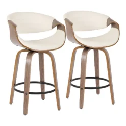 Set Of 2 Symphony Upholstered Counter Height Barstools - Lumisource 27 Set Of 2 Symphony Upholstered Counter Height Barstools - Lumisource -Baxton Studio Store GUEST be57a7e0 8052 4def b083 092442a3b967