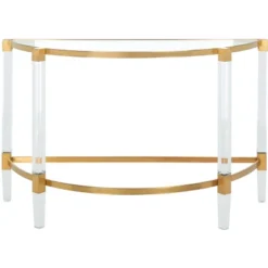 Anabelle Acrylic Console Table - Safavieh -Baxton Studio Store GUEST be5eef0f 6320 4abc 8b30 f93f240c256c