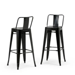 Set Of 4 30" Josephine Metal Counter Height Barstools - WyndenHall 17 Set Of 4 30" Josephine Metal Counter Height Barstools - WyndenHall -Baxton Studio Store GUEST bee16044 4ed4 4629 900b ff44c6bb7b66
