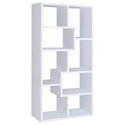 70.75" Theo 8 Shelf Bookcase - Coaster 26 70.75" Theo 8 Shelf Bookcase - Coaster -Baxton Studio Store GUEST bf9ae679 ef9d 495e aa05 dc06e9538b0b