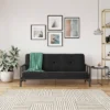 Full Anders Metal Arm Futon With 6" Microfiber Mattress - Room & Joy