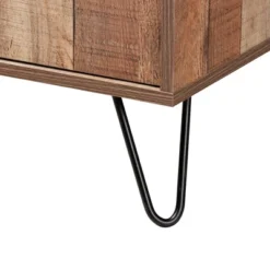 Mathis Wood And Wine Cabinet Brown/Gold - Baxton Studio -Baxton Studio Store GUEST c115c549 ccf7 4152 a72e e210ab58bd5f
