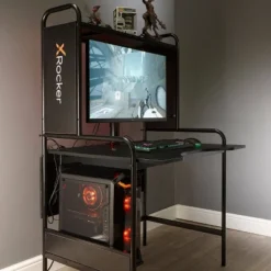 Icarus Gaming Desk Black - X Rocker -Baxton Studio Store GUEST c1752a26 6aeb 4c01 985c f32511f1677f