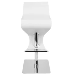 Viva Contemporary Adjustable Barstool Wood/White - LumiSource -Baxton Studio Store GUEST c224519e 7406 409c bc4b 7d7625a27d4a