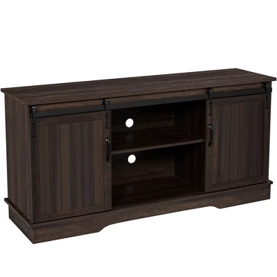 Yaheetech TV Stand Wih Storage, 58" Entertainment Center With Sliding Barn Door 8 Yaheetech TV Stand Wih Storage, 58" Entertainment Center With Sliding Barn Door - Image 8