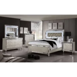 2pc La Mesa Nightstand And Dresser Set Silver - HOMES: Inside + Out -Baxton Studio Store GUEST c2cdebf0 7d38 48b1 81c1 f51d6c2a582c
