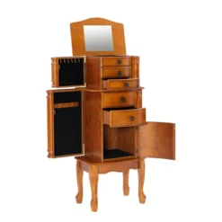 Marie Jewelry Armoire Oak - Powell Company -Baxton Studio Store GUEST c3db41a3 5c78 4b47 9324 d3a846d0fae4