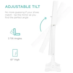 Best Choice Products 6-Tier Standing Mirror Lockable Storage Organizer Cabinet Armoire W/ LED Lights 10 Best Choice Products 6-Tier Standing Mirror Lockable Storage Organizer Cabinet Armoire W/ LED Lights -Baxton Studio Store GUEST c44fbf2c 3258 48ab b437 99ca75271f5f