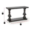 Dory Sofa Table Black - Steve Silver
