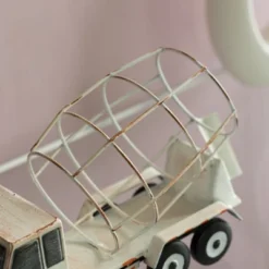 Vintiquewise Decorative Rustic Metal White Single Bottle Cement Truck Wine Holder For Tabletop Or Countertop -Baxton Studio Store GUEST c4e02428 a7ac 431f 956c 2a0ff4e1f2b5