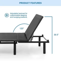 Serene Adjustable Back Support Bed Frame - HOMES: Inside + Out -Baxton Studio Store GUEST c51293f2 4e8d 4000 95e8 18d12d8bd6cd