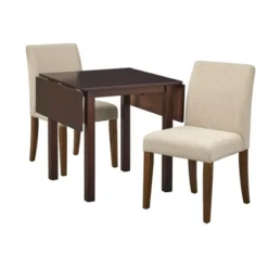 3pc Estelle Drop Leaf Dining Set - Buylateral -Baxton Studio Store GUEST c56989bd c5e8 407a 8851 2e849bf56423
