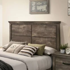 3pc Jacobi Bed With 2 Nightstands Gray - HOMES: Inside + Out -Baxton Studio Store GUEST c57e6cf9 5958 49fa 92b8 4db4b1c4d0c2