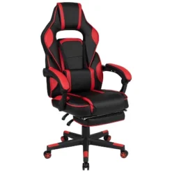 Flash Furniture X40 Gaming Chair Racing Ergonomic Computer Chair With Fully Reclining Back/Arms, Slide-Out Footrest, Massaging Lumbar -Baxton Studio Store GUEST c60172f2 a978 4d84 bfac 3d379fac275d