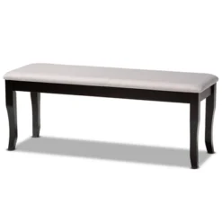 Cornelie Fabric Upholstered Wood Dining Bench - Baxton Studio -Baxton Studio Store GUEST c645c42d b390 470a aa3d f493238a84b9