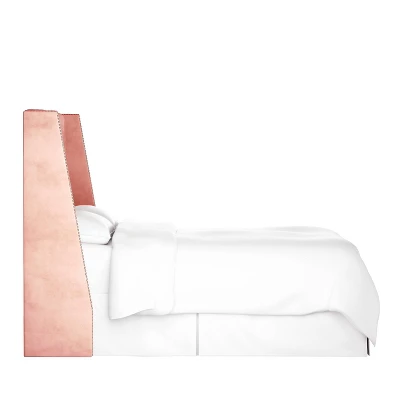 Arlette Diamond Tufted Wingback Headboard In Velvet - Skyline Furniture 2 Arlette Diamond Tufted Wingback Headboard In Velvet - Skyline Furniture - Image 2