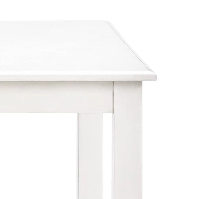 Wynnie Wood Counter Height Dining Table White - Abbyson Living 4 Wynnie Wood Counter Height Dining Table White - Abbyson Living - Image 4