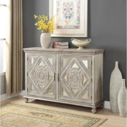 Alessandra 2 Door Credenza Ivory - Treasure Trove Accents -Baxton Studio Store GUEST c7535758 2265 4143 804b ea3b1f22ac04
