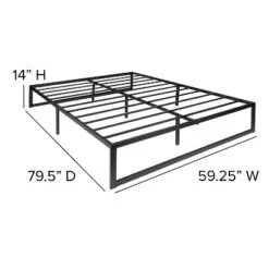 Emma And Oliver 14" Platform Bed Frame & 12" Mattress In A Box - No Box Spring Required -Baxton Studio Store GUEST c78f2ff3 cd43 49fe 9332 a13c71490bb9