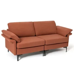 Costway Modern Loveseat Fabric 2-Seat Sofa Couch For Small Space W/Metal Legs Army 21 Costway Modern Loveseat Fabric 2-Seat Sofa Couch For Small Space W/Metal Legs Army -Baxton Studio Store GUEST c7d01b3f 73a9 4552 99aa 9ecd7eb9b5dd