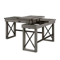 67" Talmar Writing Desk Weathered Gray Finish - Acme Furniture -Baxton Studio Store GUEST c84c7a4d 64a2 44b6 aa05 3ff6c20a7505