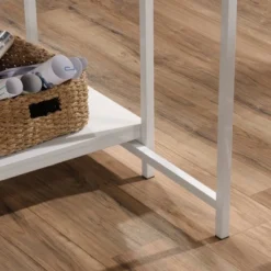 Counter Height Kitchen Island Baltic Oak Trim White - Sauder -Baxton Studio Store GUEST c8a33c0a 8cae 4592 b733 a90e9e99118a