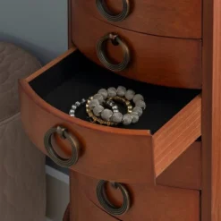 Raine Jewelry Armoire Cherry - Powell Company -Baxton Studio Store GUEST c9c2221d 07d8 437c 842b 8e90f60cc64f