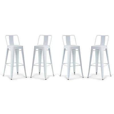 Set Of 4 30" Josephine Metal Counter Height Barstools - WyndenHall 12 Set Of 4 30" Josephine Metal Counter Height Barstools - WyndenHall - Image 12